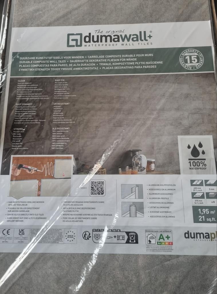 Dumawall grey wandtegels, Bricolage & Construction, Enlèvement