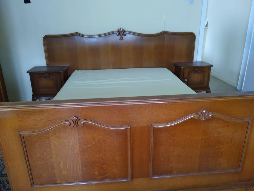 vintage slaapkamer 60 jaar oud, Enlèvement, Utilisé, Deux personnes, Antieke klassieke stijl