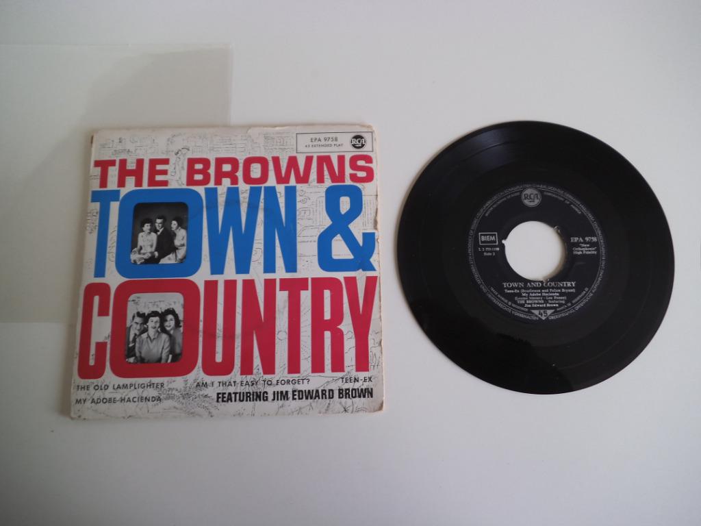 7" The browns  Town and country    E.P., Enlèvement ou Envoi, Utilisé, 7 pouces, Single
