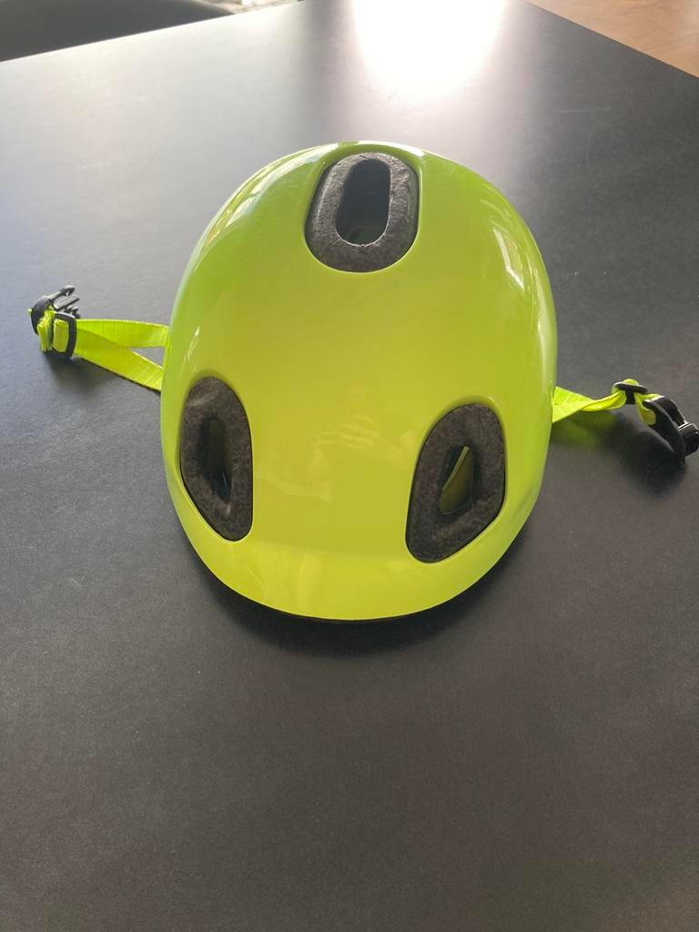 Neon gele baby/kinder fiets/scooter helm, Zo goed als nieuw, Overige maten, Jongen of Meisje, B-Twin
