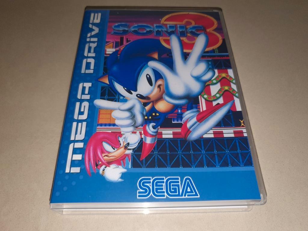Sonic The Hedgehog 3 Sega Mega Drive Game Case, Envoi, Comme neuf, Mega Drive