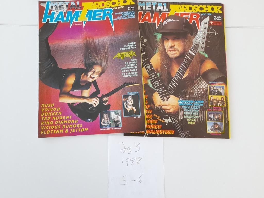 Metal Hammer/Aardschok 1988 Slayer Metallica, Boeken, Ophalen of Verzenden, Gelezen