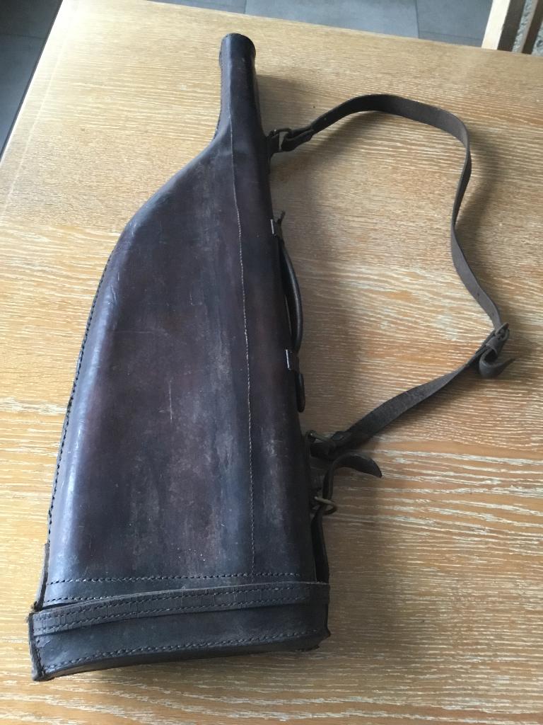 Ancien étui en cuir pour fusil, Enlèvement ou Envoi