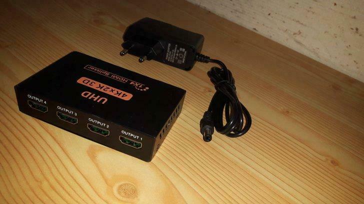 hdmi splitter 1 x 4 UHD, Ophalen of Verzenden, Nieuw, Tv en Weergevers