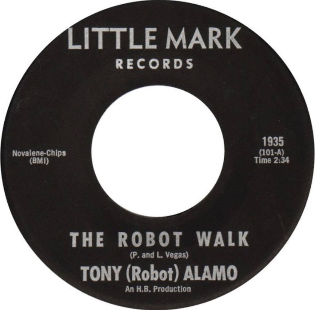Tony (Robot) Alamo - The Robot Walk " Pop-corn ", Enlèvement ou Envoi, Single, Comme neuf, Autres genres