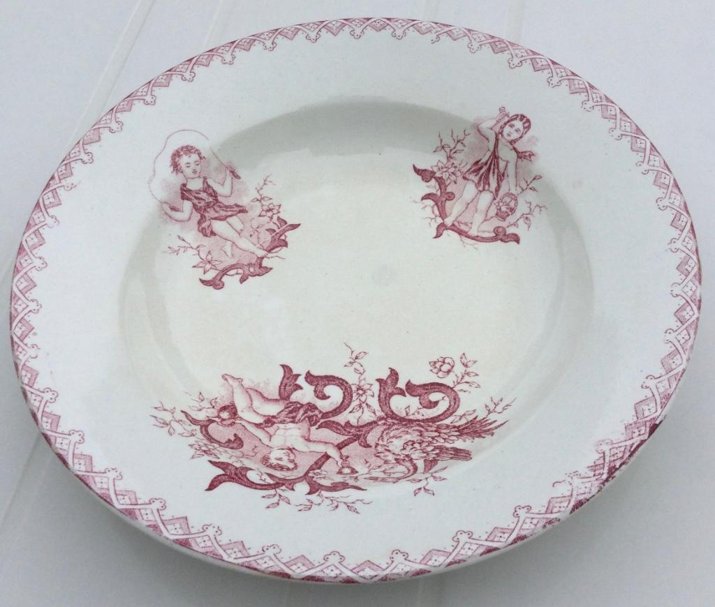 Keramisch Bord Faiencerie Onnaing France, Antiek en Kunst, Antiek | Keramiek en Aardewerk, Ophalen