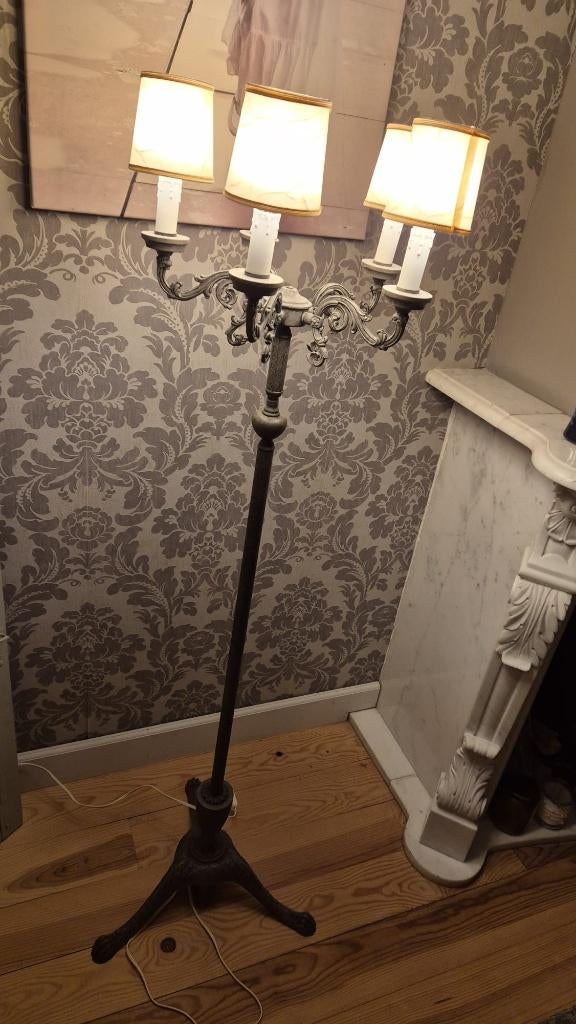 Staande lamp, vloerlamp, Antiek en Kunst, Curiosa en Brocante, Ophalen