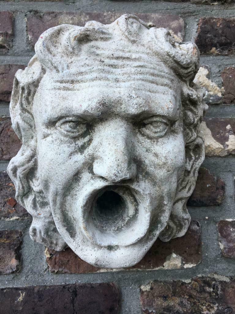 fontein /waterspuwer Griekse SATER / MEDUSA, Antiek en Kunst, Ophalen of Verzenden
