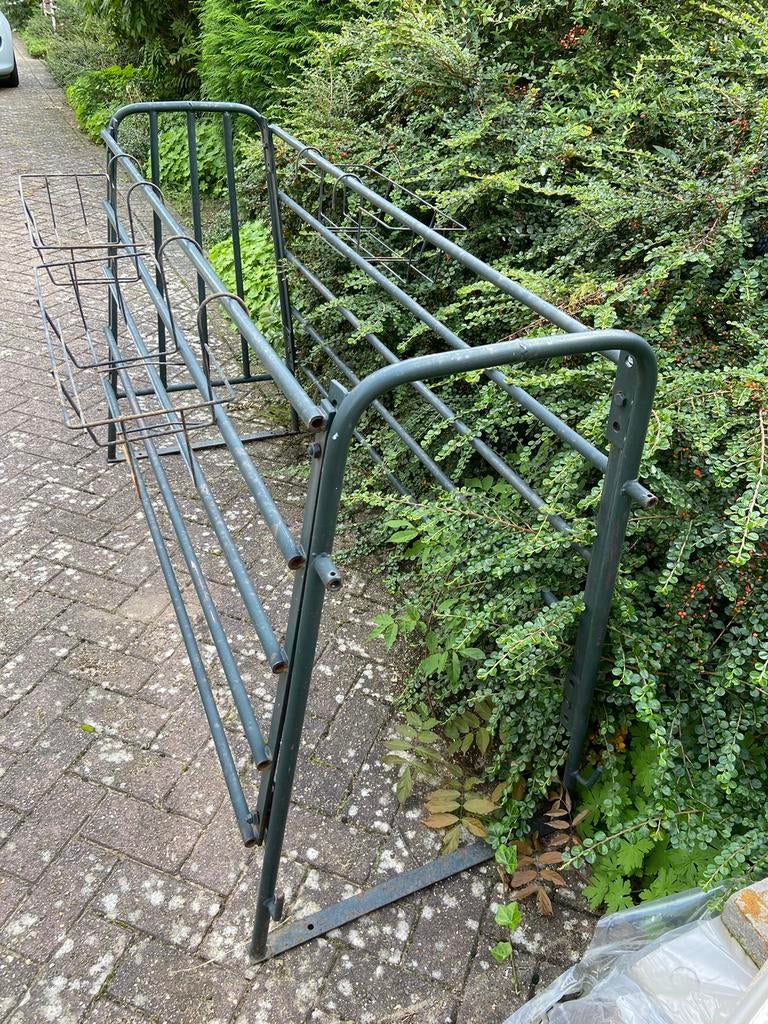 Gietijzeren rek: bloemenstaander en houders voor bloembakken, Tuin en Terras, Ophalen, Gebruikt