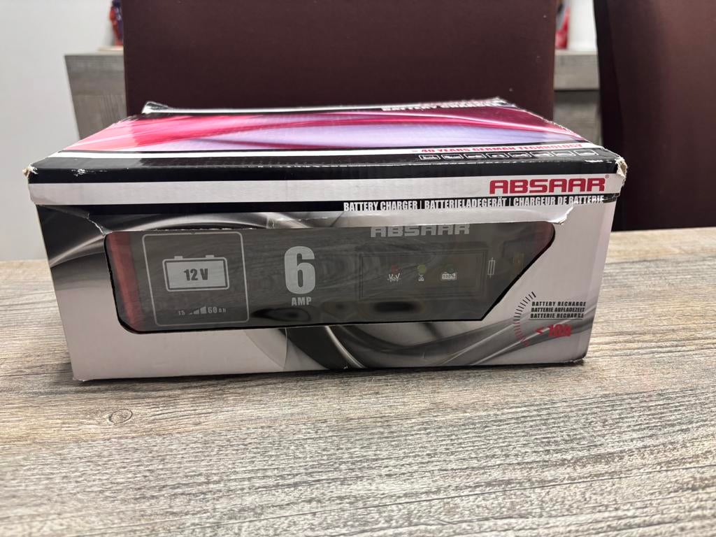 chargeur de batterie ABSAAR 12V — 6 A (neuf), Enlèvement, Neuf