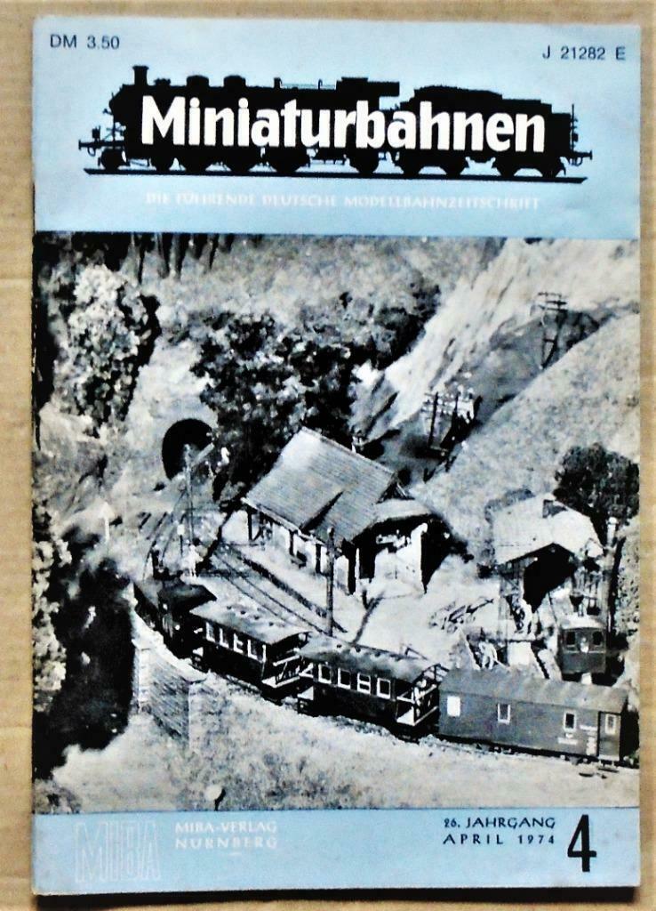 Miniaturbahnen/Zeitschrift, April 1974, Hobby & Loisirs créatifs, Autres marques, Enlèvement ou Envoi, Livre, Revue ou Catalogue