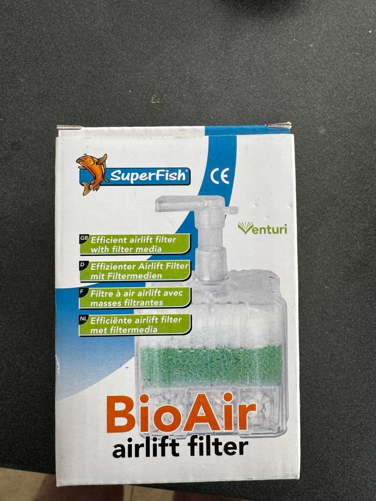 Superfish Bio Air Airliftfilter ( nieuw ) plus luchtpomp, Ophalen of Verzenden, Nieuw