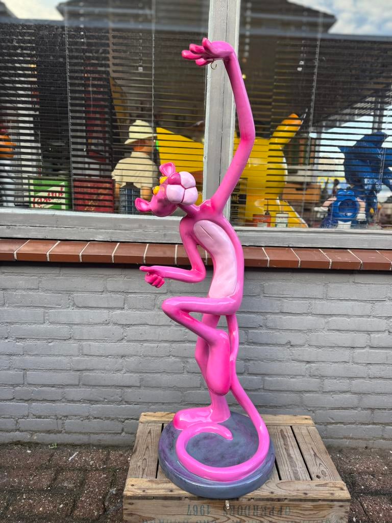 Grote Roze Pink Panter beeld, Verzamelen, Beelden en Beeldjes, Zo goed als nieuw, Fantasy, Ophalen