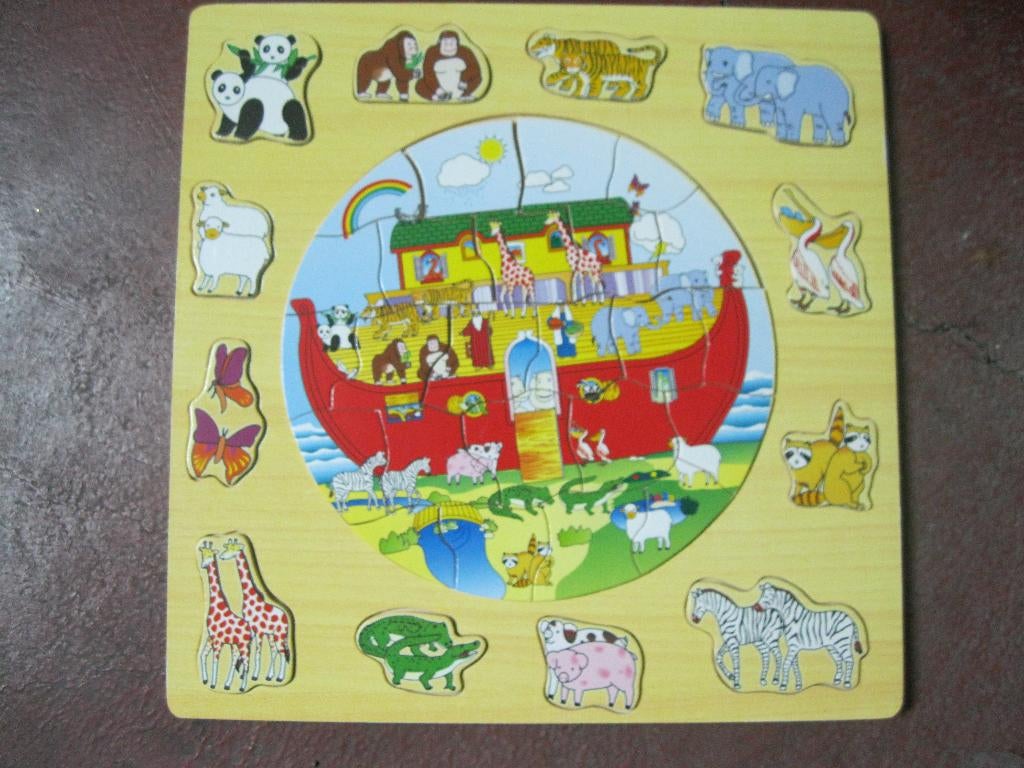 Puzzle Arche de Noé en bois, Enlèvement ou Envoi, Utilisé, Autres types