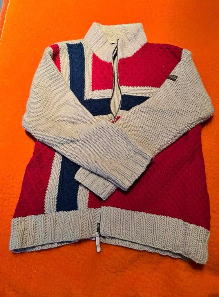 Pull zippé unisexe Napapijri 14J-16J/S-M, Enlèvement, Porté
