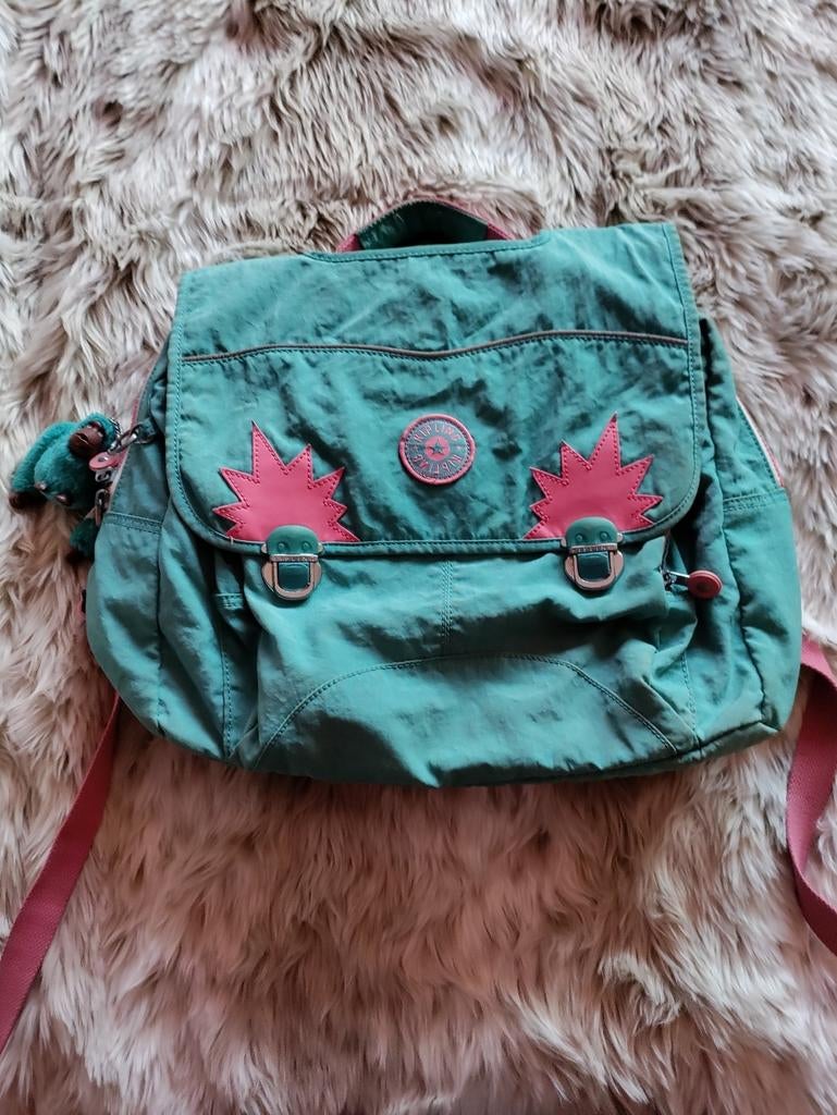 Turkooise Kipling iniko schooltas / boekentas, Enlèvement ou Envoi, Comme neuf