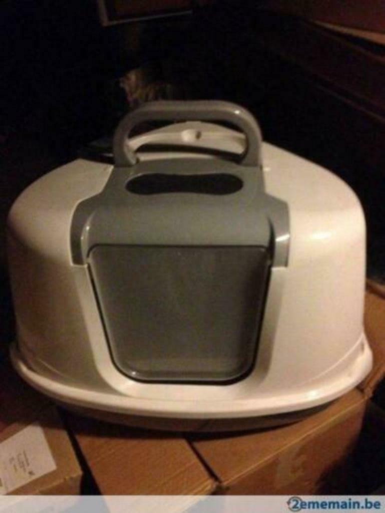 maison de toilette pour chat en angle, Ophalen