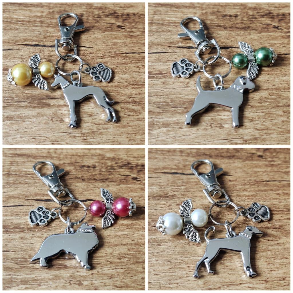 Tas/Sleutelhanger Collie Pug Labrador Greyhound Duitse dog, Animaux & Accessoires, Accessoires pour chiens, Neuf, Envoi