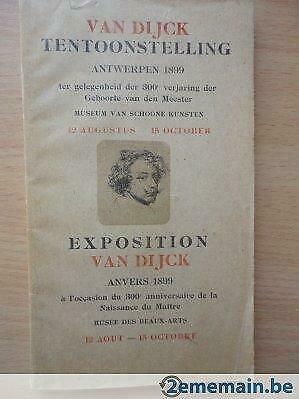 Van Dijck Antwerpen 1899 tentoonstelling - tweetalig, Antiek en Kunst, Ophalen of Verzenden