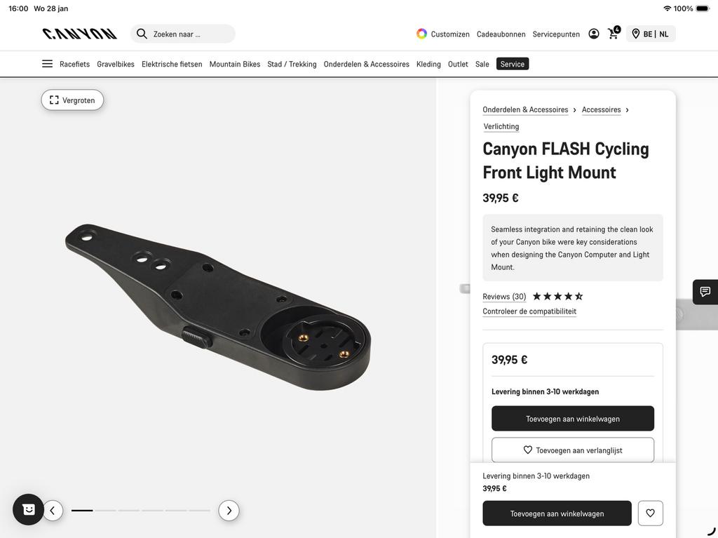 Garmin mount, Ophalen of Verzenden, Zo goed als nieuw
