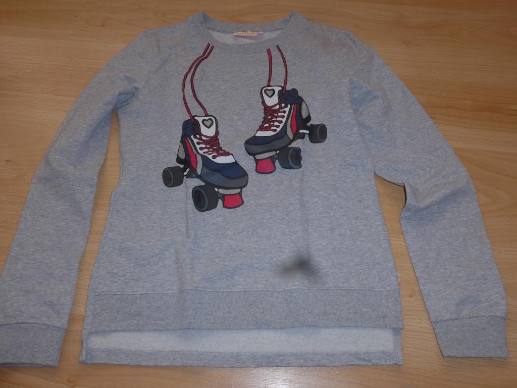 Grijze pull rolschaatsen, Kinderen en Baby's, Kinderkleding | Maat 176, Meisje, Trui of Vest, Ophalen of Verzenden, Zo goed als nieuw