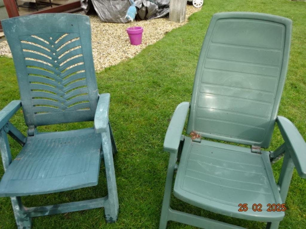 chaises hauts dossiers de jardin, Jardin & Terrasse, Enlèvement, Plastique