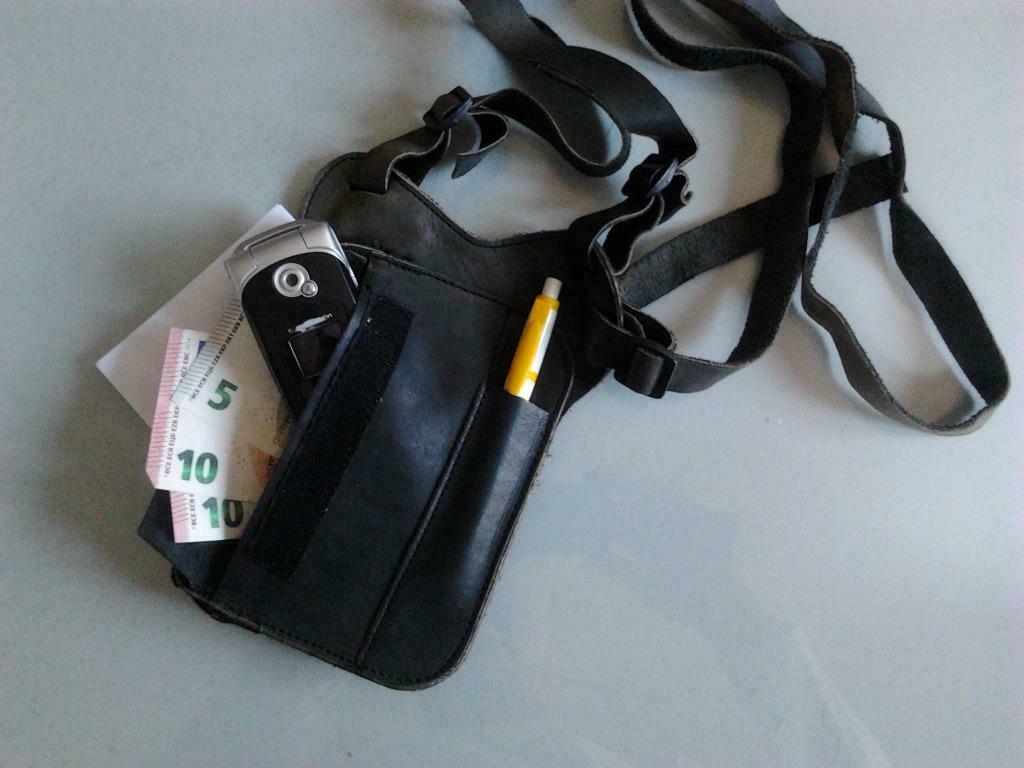 schouderportefeuille anti-diefstal, Handtassen en Accessoires, Portemonnees, Overige merken, Zwart, Nieuw, Ophalen of Verzenden