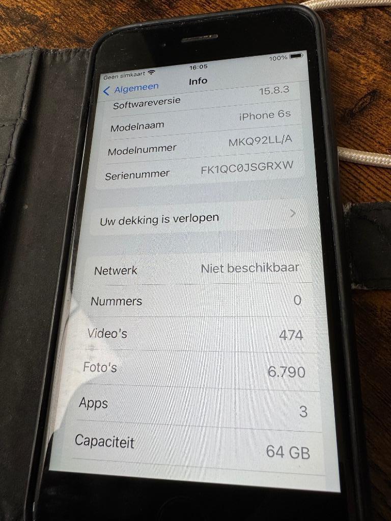 Iphone 6S, Ophalen, Gebruikt, 64 GB, IPhone 6S