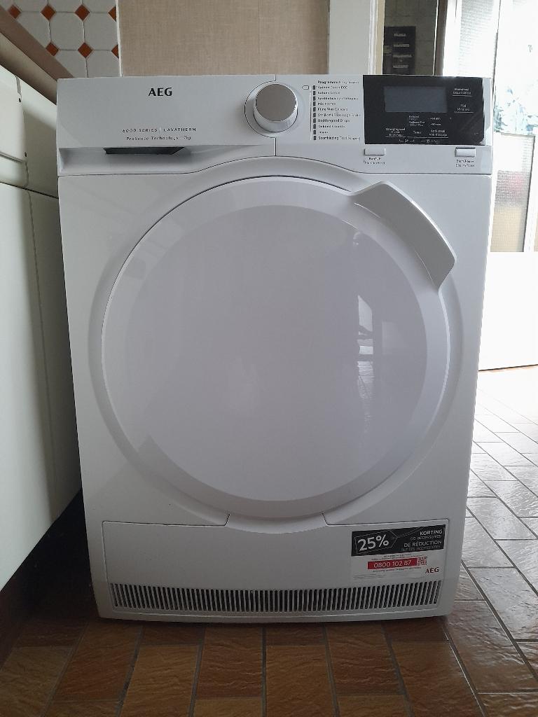 Condensatiedroogkast AEG 6000 Serie 7kg, Electroménager, 6 à 8 kg, 85 à 90 cm, Programme laine, Comme neuf