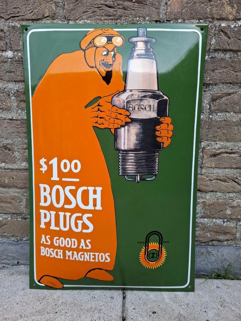 Plaque émaillée Bosch, Enlèvement ou Envoi, Neuf, Panneau publicitaire