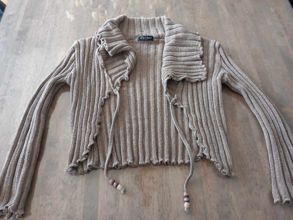 cardigan dames maat M impulse, Maat 38/40 (M), Beige, Ophalen of Verzenden, Impulse