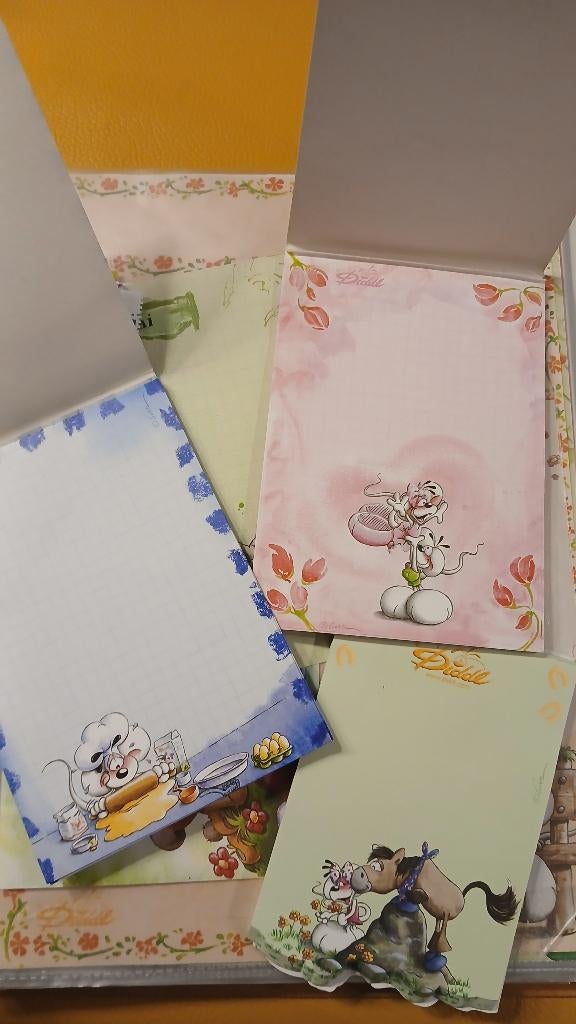 Diddl briefpapier blokjes - lot, Enlèvement, Diddl, Comme neuf, Papier, Carte ou Papeterie