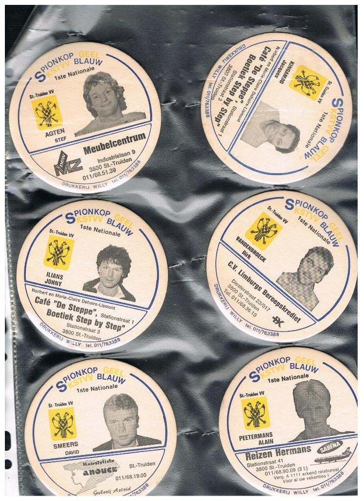 BIERVILTJES SPIONKOP GEEL/BLAUW ST TRUIDEN, Verzenden, Nieuw, Viltje(s)