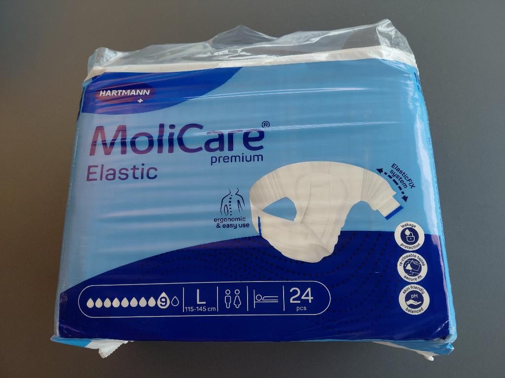 MOLICARE  Premium Elastic L  9 G  24 Pièces, Enlèvement ou Envoi, Neuf