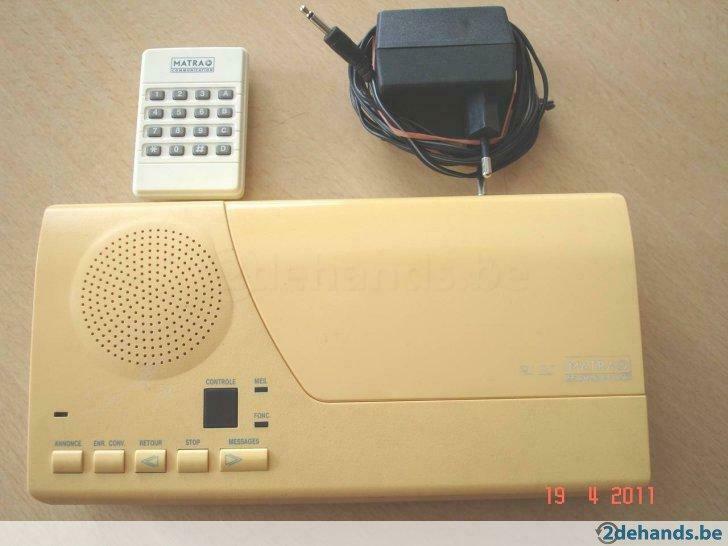 Telefoon beantwoorder., Utilisé