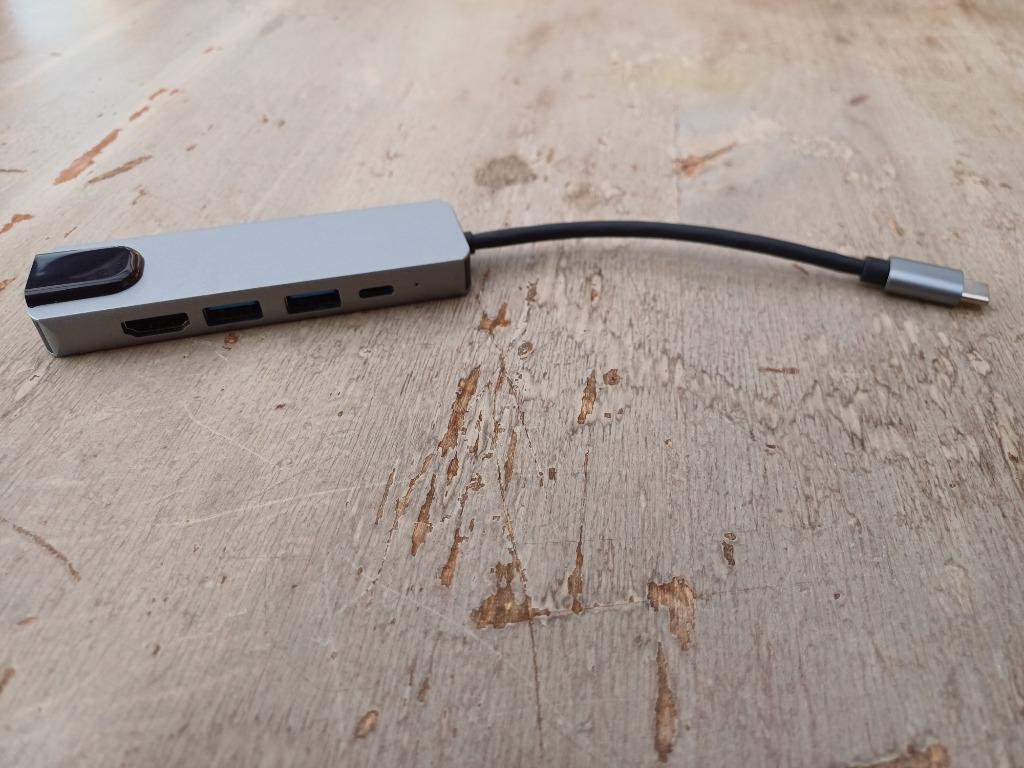 5 in 1 USB adapter met Lan netwerk aansluiting, Enlèvement ou Envoi, Comme neuf, Hub USB