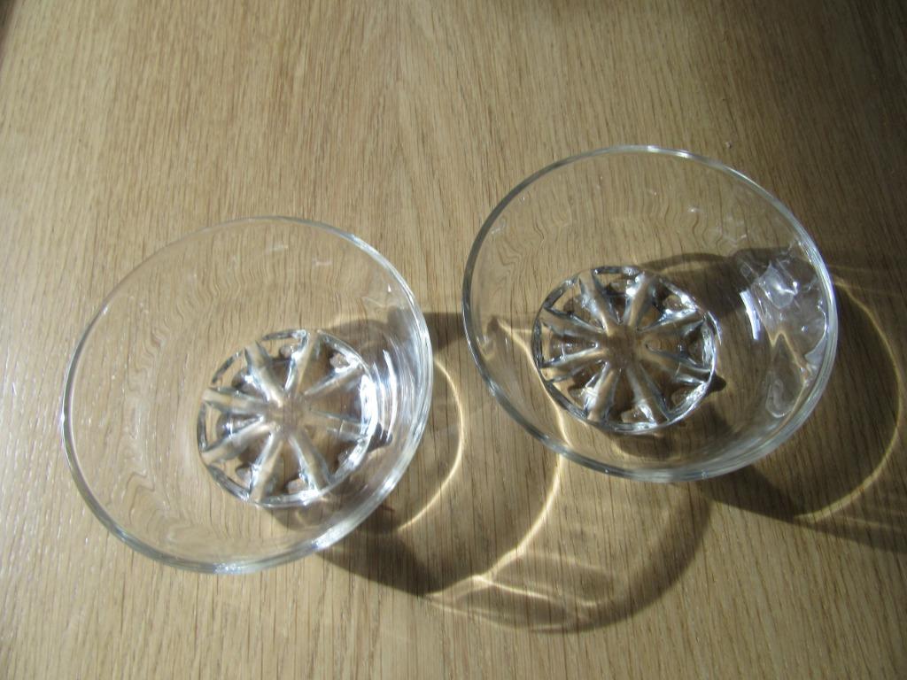 N 4 raviers en verre transparent, Enlèvement, Utilisé, Verre