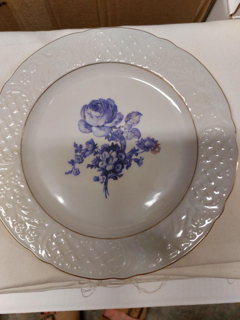porceleinen bord met bloemen - Bavaria, Antiek en Kunst, Ophalen