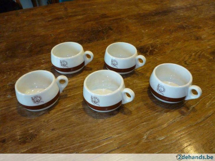4 koffietassen kopjes Douwe Egberts Maastricht Mosa 93 Holl., Ophalen, Gebruikt, Kop(pen) en/of Schotel(s)