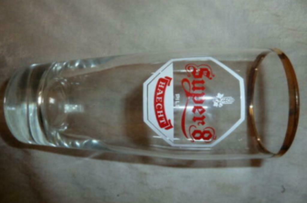 #M Bier glas SUPER 8 PILS HAECHT 25cl Brouwerij Haacht, Enlèvement ou Envoi, Utilisé, Verre à bière