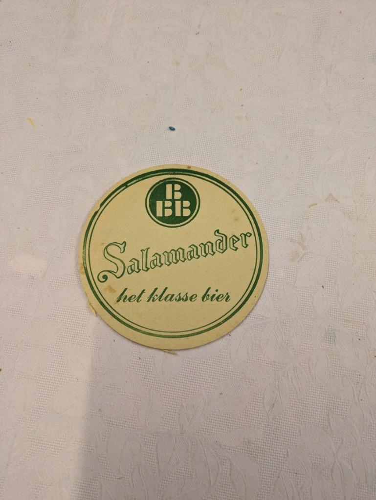Salamander, Verzamelen, Biermerken, Ophalen of Verzenden, Zo goed als nieuw, Viltje(s)