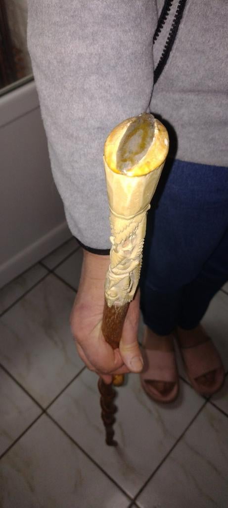 Oude Bone Knob Cane, Ophalen of Verzenden