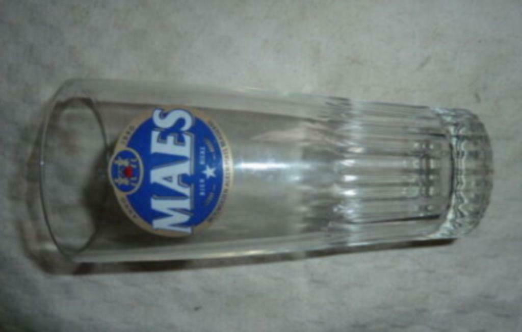 #H bier glas MAES Brouwerijen Alken - Maes Brasseries, Ophalen of Verzenden, Gebruikt, Bierglas
