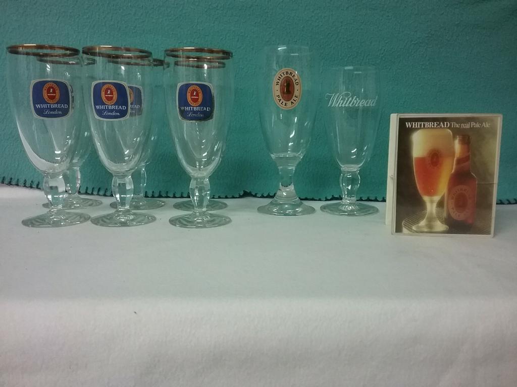 Whitbread Pale Ale bierglazen, Verzamelen, Ophalen of Verzenden, Zo goed als nieuw