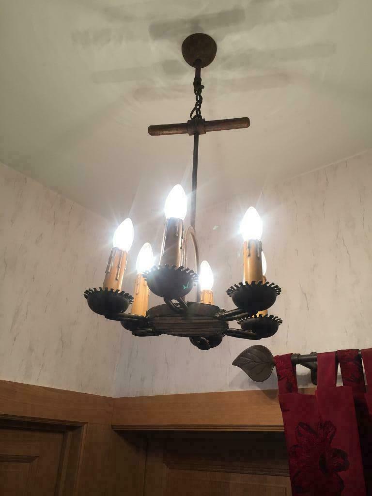 lustre, Ophalen, Zo goed als nieuw, Hout, Classique - campagnard