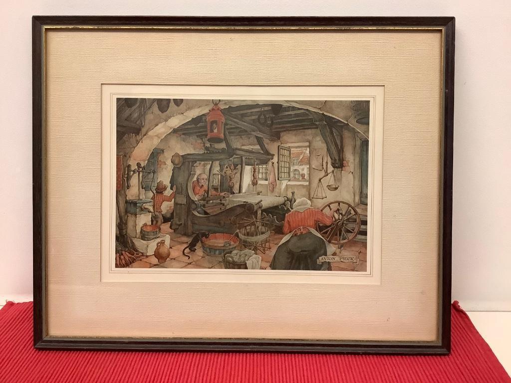 Tekening Anton Piek, Antiek en Kunst, Ophalen of Verzenden
