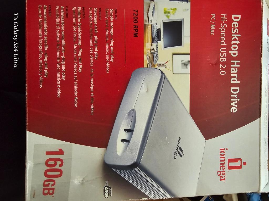 Iomega HDD 160GB, Informatique & Logiciels, Neuf, Enlèvement ou Envoi, HDD, Externe