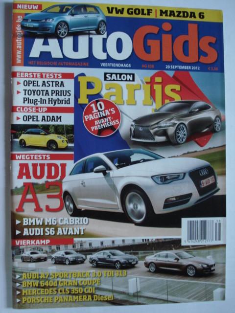 AutoGids 858 BMW M6 Cabrio/Audi S6 Avant/Opel Adam/Toyota Pr, Verzenden, Gelezen, Algemeen