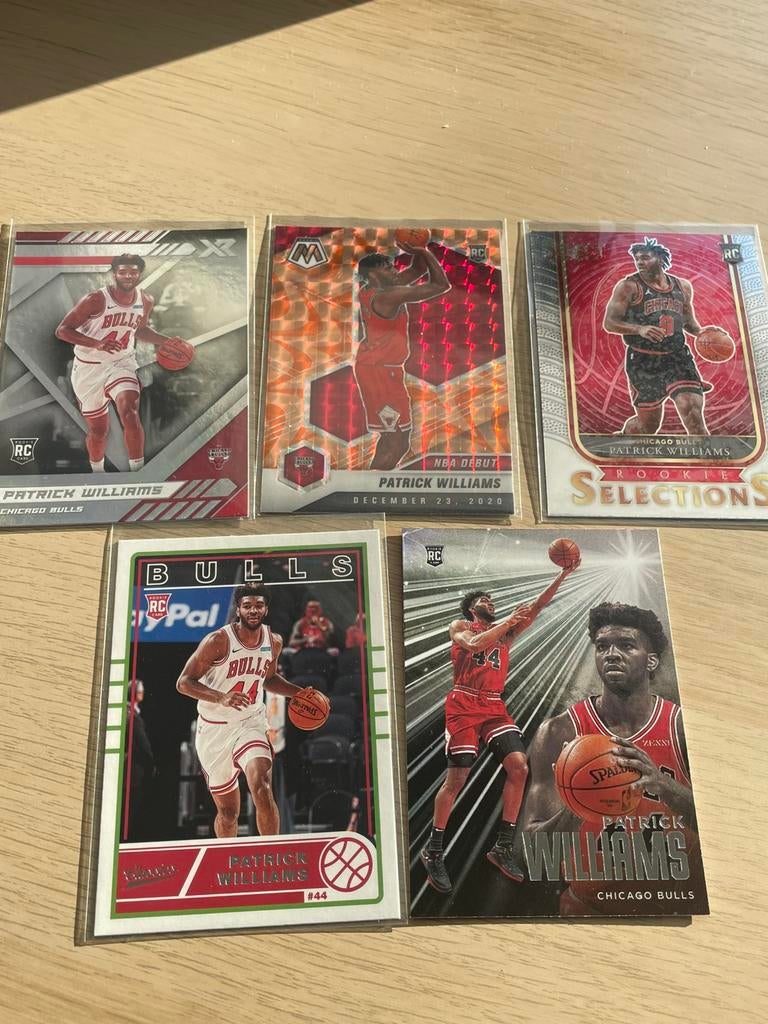 5 cartes de recrue de Patrick Williams, Enlèvement ou Envoi, Neuf, Plusieurs images