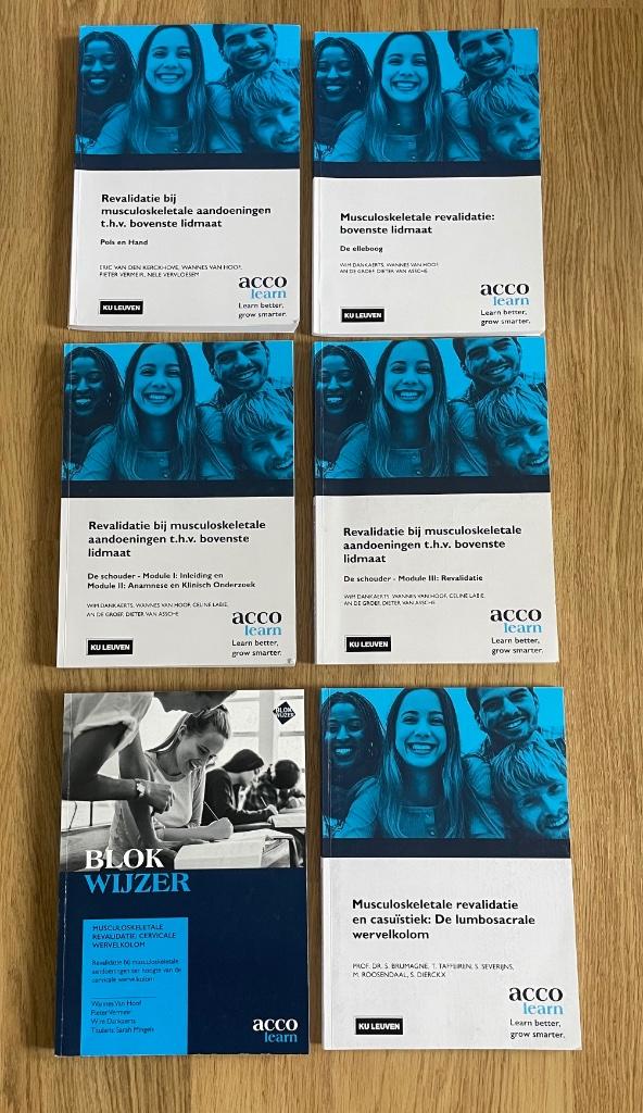 Boeken 3de bachelor kinesitherapie KU Leuven, Enlèvement, Comme neuf, Enseignement supérieur, Acco